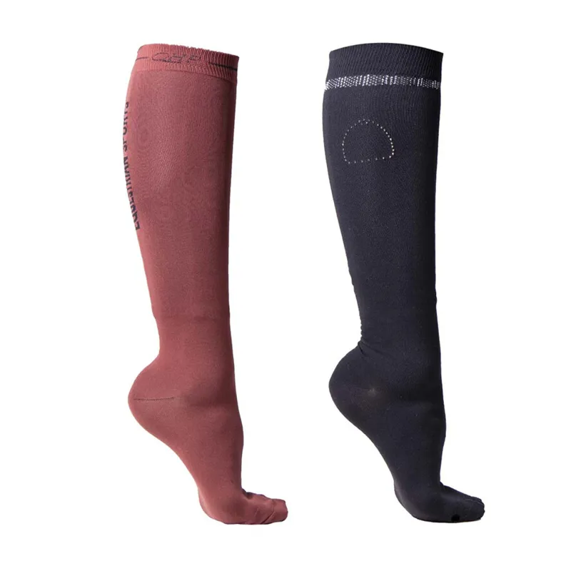 QHP Knee Socks Collection - 2 Pack - Terra
